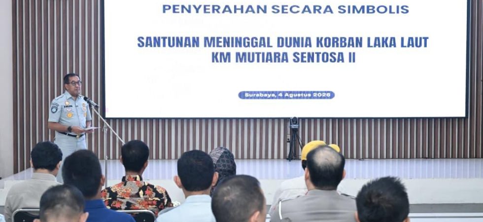 Jasa Raharja Serahkan Santunan kepada Ahli Waris Korban Kebakaran KM Mutiara Sentosa II