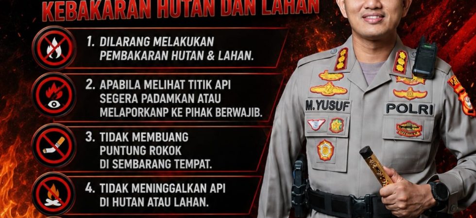 Cegah Karhutla, Kapolresta Gowa Ajak Warga Jaga Lingkungan dan Waspadai Titik Api